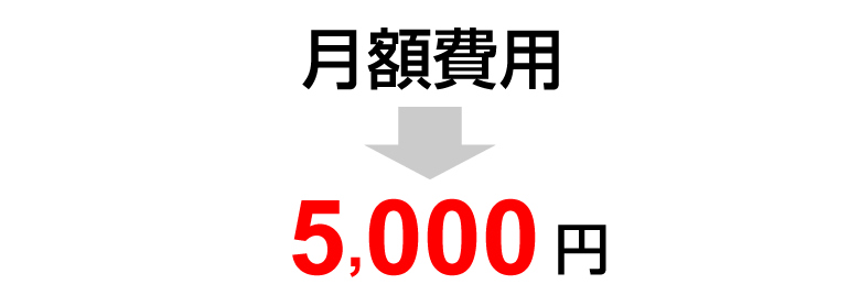 月額費用5,000円